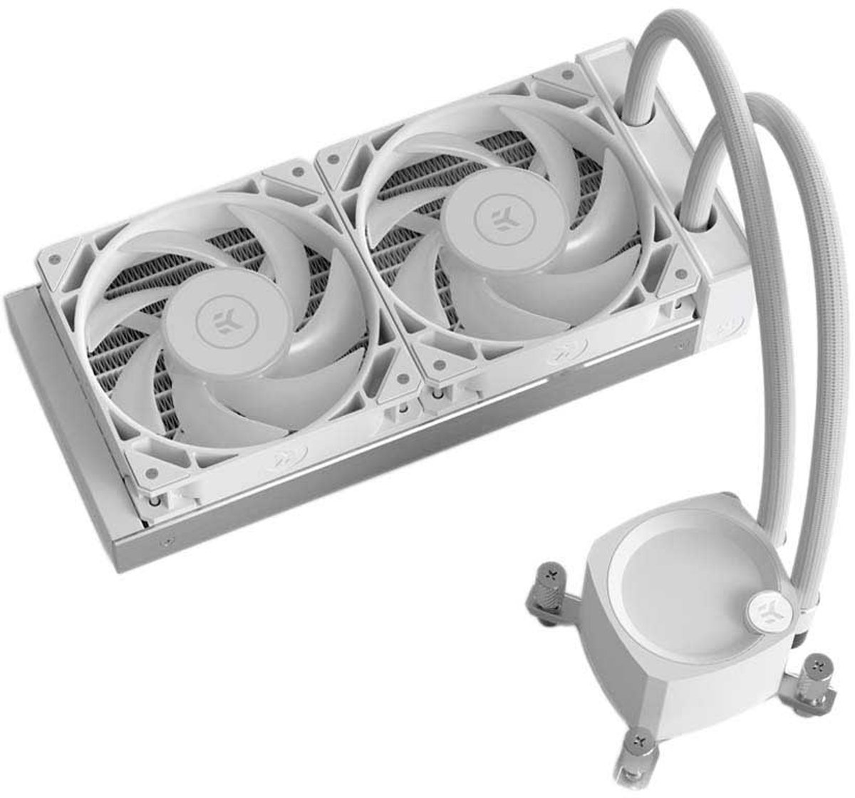 Ekwb Ek-Nucleus Aio Cr240 Lux D-Rgb White - Vloeistof-Koelsysteem - Afmeting koeler - afbeelding 9