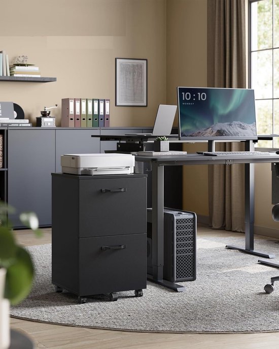 Conway Living Ladeblok op wielen - Bureau ladekast met 2 lades