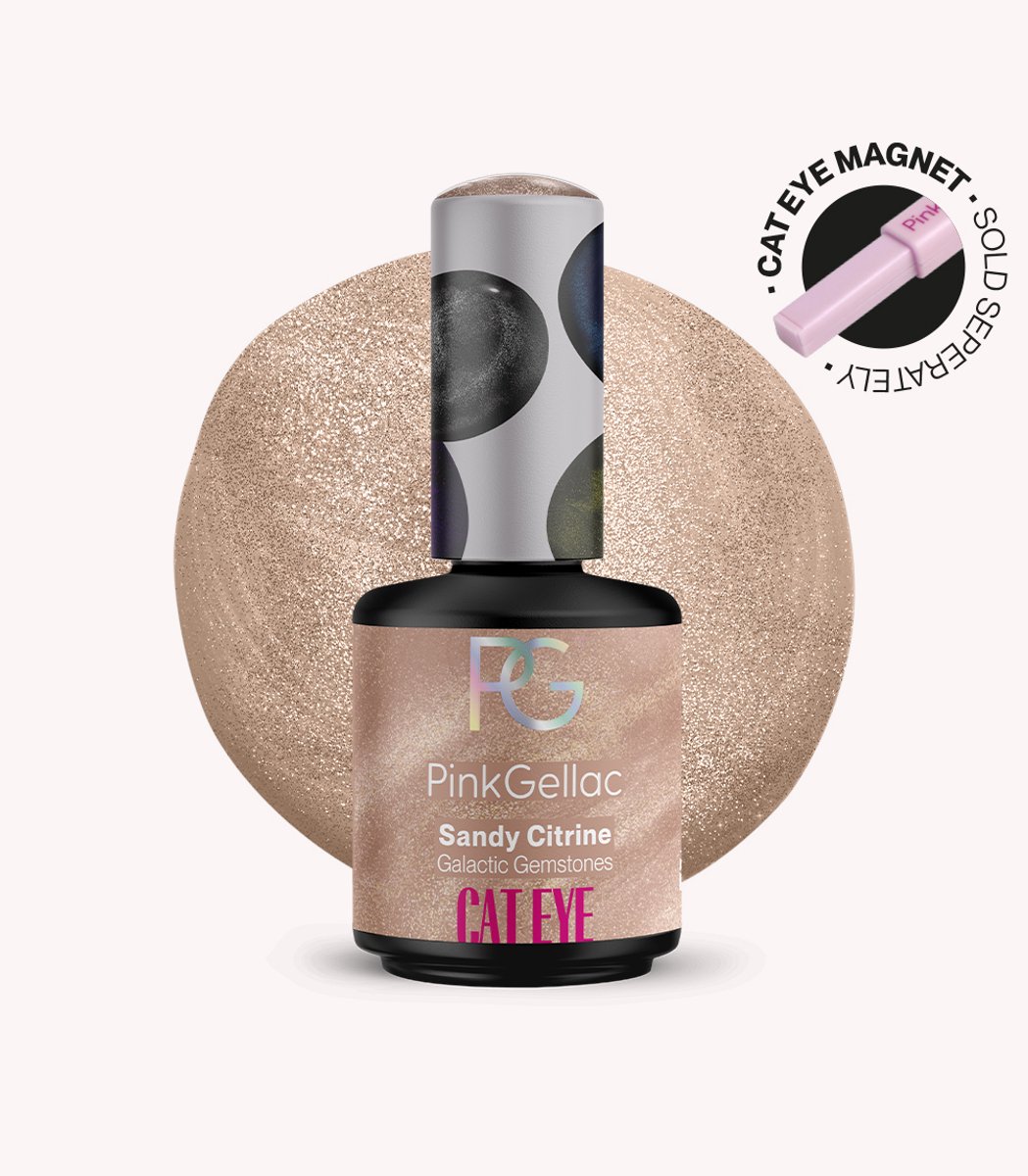 Pink Gellac - Cat Eye Sandy Citrine - Gel Nagellak - Effect Gellak - 15ml