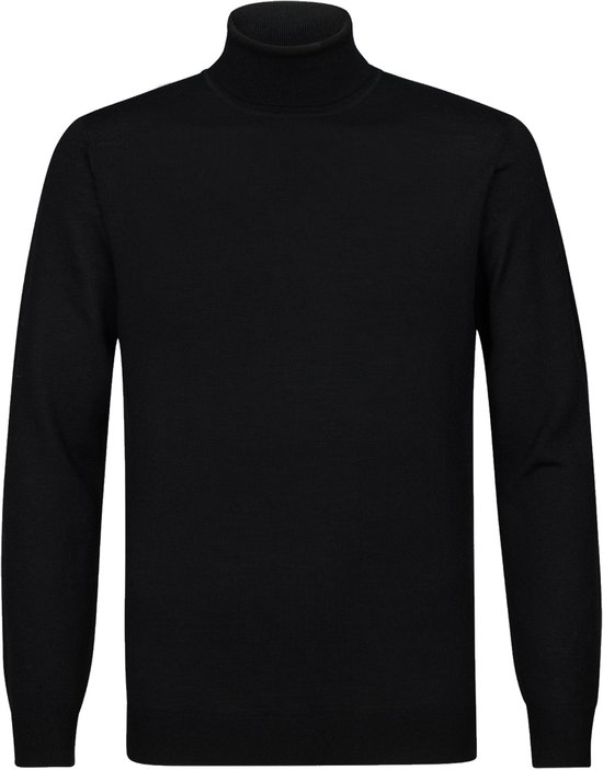 COOFANDY Coltrui voor Heren Gebreide Rolkraagtrui Slim Fit Herentrui met Lange Mouwen Vrijetijd Basistrui Effen Trui Warme Basic Sweater Rood Brons S