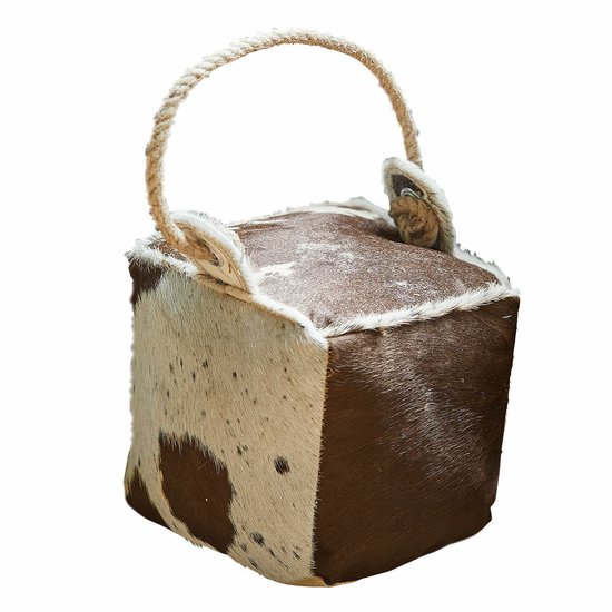 Boltze Deurstopper zak - 1 kg - licht bruin - pluche/teddy stof | Leen