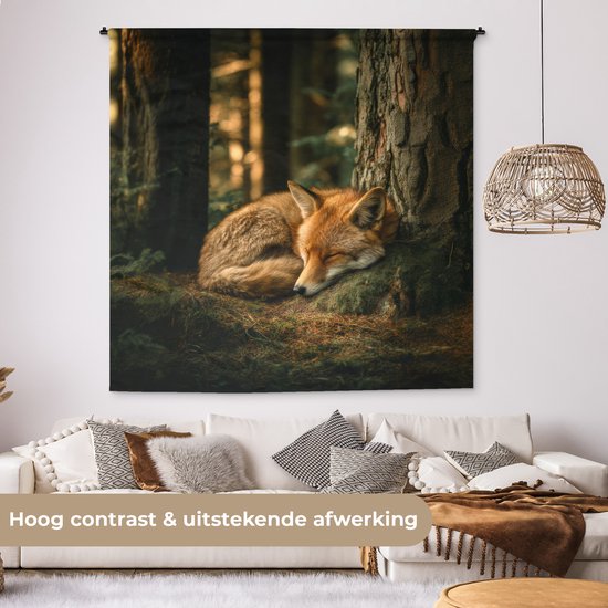 Lieson Natur Wald Wandteppich 350x256CM, Wandtücher Baum