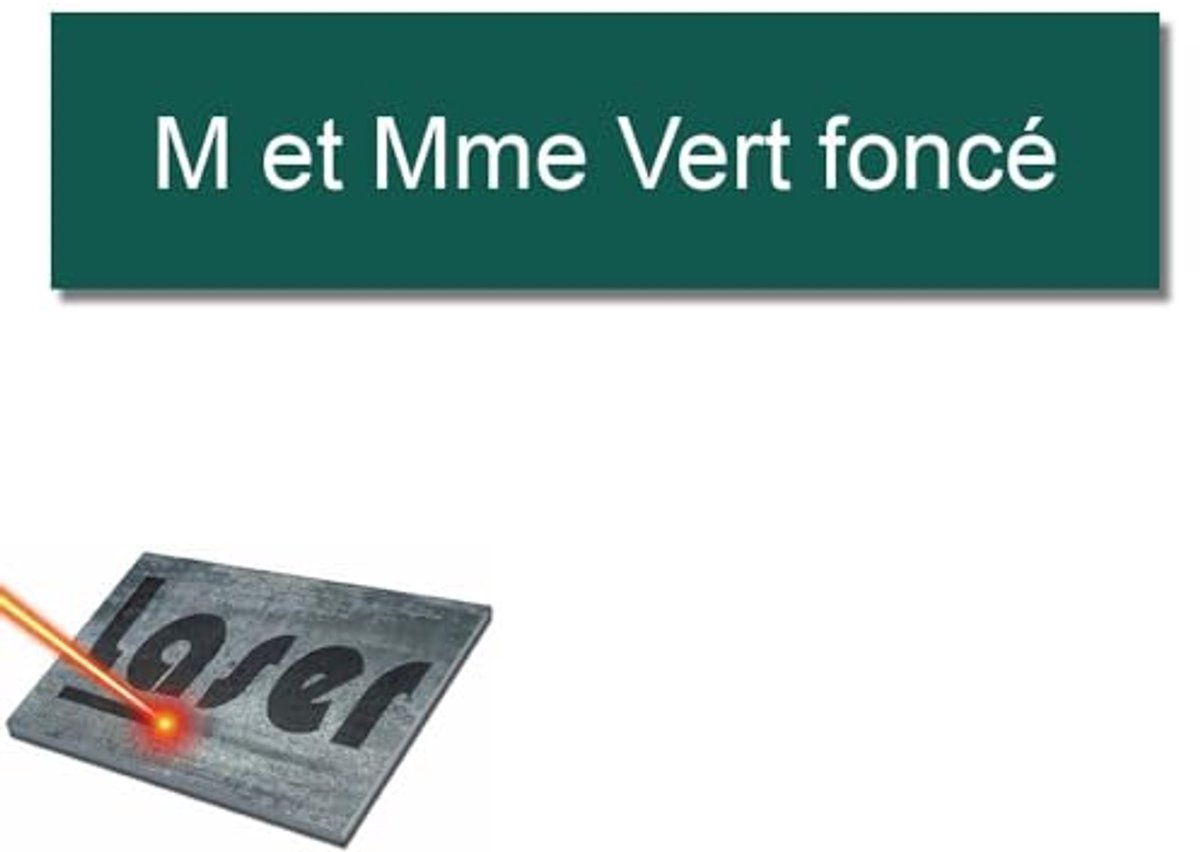 Gegraveerd zelfklevend plaatje voor naam, brievenbus, gepersonaliseerd, 10 x 2,5 cm