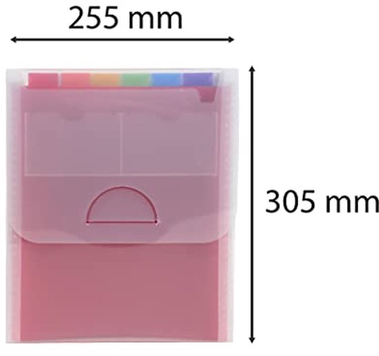 Sorting Folder with Handle and 24 Compartments - Perfect for A4 ...