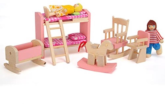Goki Houten Poppenhuis met 2 Verdiepingen online ... | Speelgoed