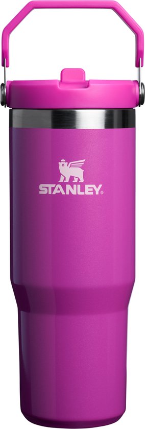 Stanley Flip Straw Tumbler 1.0 Waterfles Met Rietje 0.89L - Houdt 12+ Uur Koud - Roestvrijstalen Drinkfles - BPA-Vrij - Thermosfles gemakkelijk mee te nemen - Vaatwasserbestendig - Punch Shimmer
