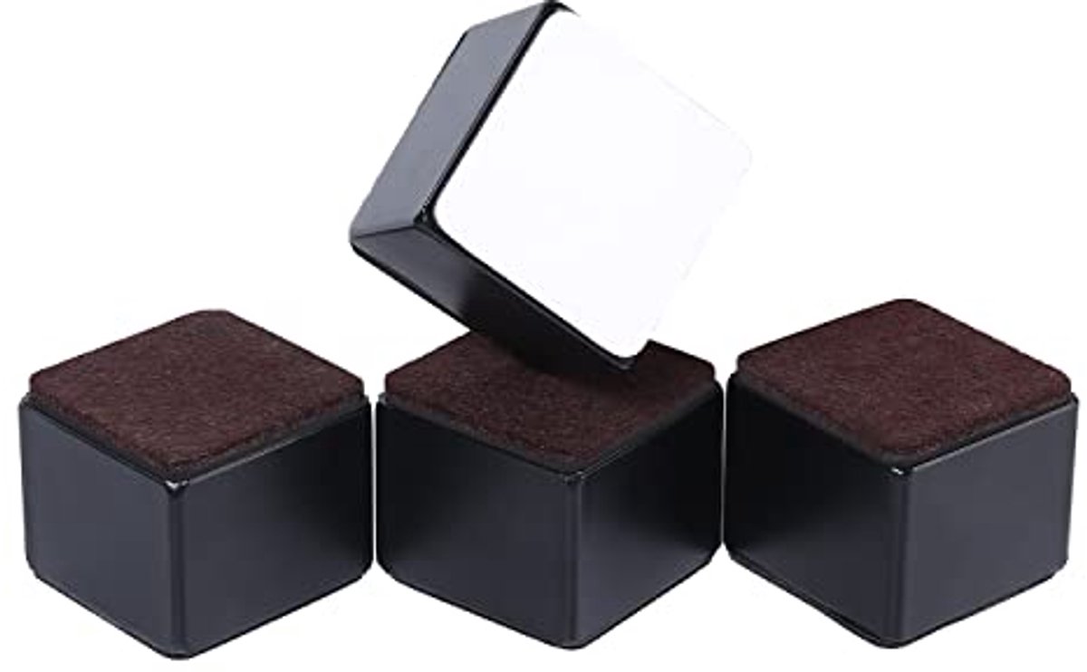 Image of 4-Pack Bedverhogers 1.5 inch Zelfklevende Meubelverhogers van Koolstofstaal