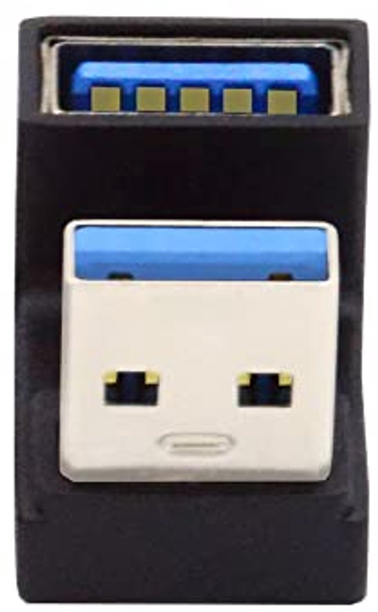 Image of 10 Gbit/s USB 3.0 Verlengkabel en Adapter - Schuin U-Vormige Stekker voor Gegevens en Video