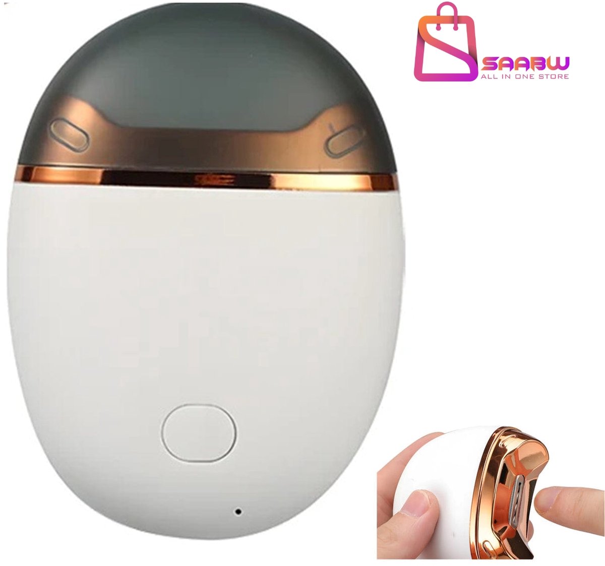 Elektrische Nagelknipper – 3-in-1 Trimmer, Vijl & Polijster – USB Oplaadbaar – Wit – nagelschaar – nageltang – nagelknippers – 78632