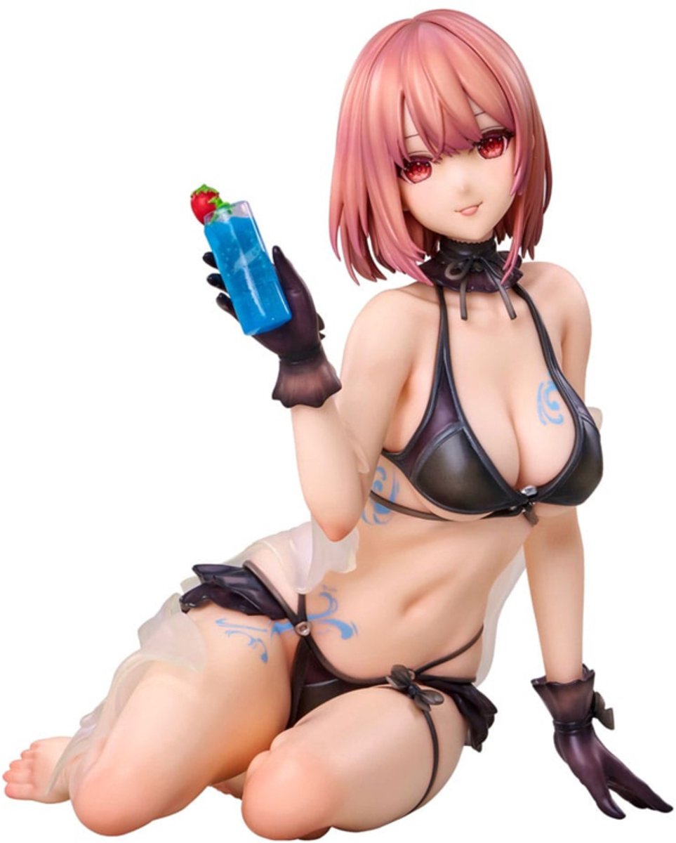Original Character PVC Statue necömi Illustration One more drink for the vacation 13 cm