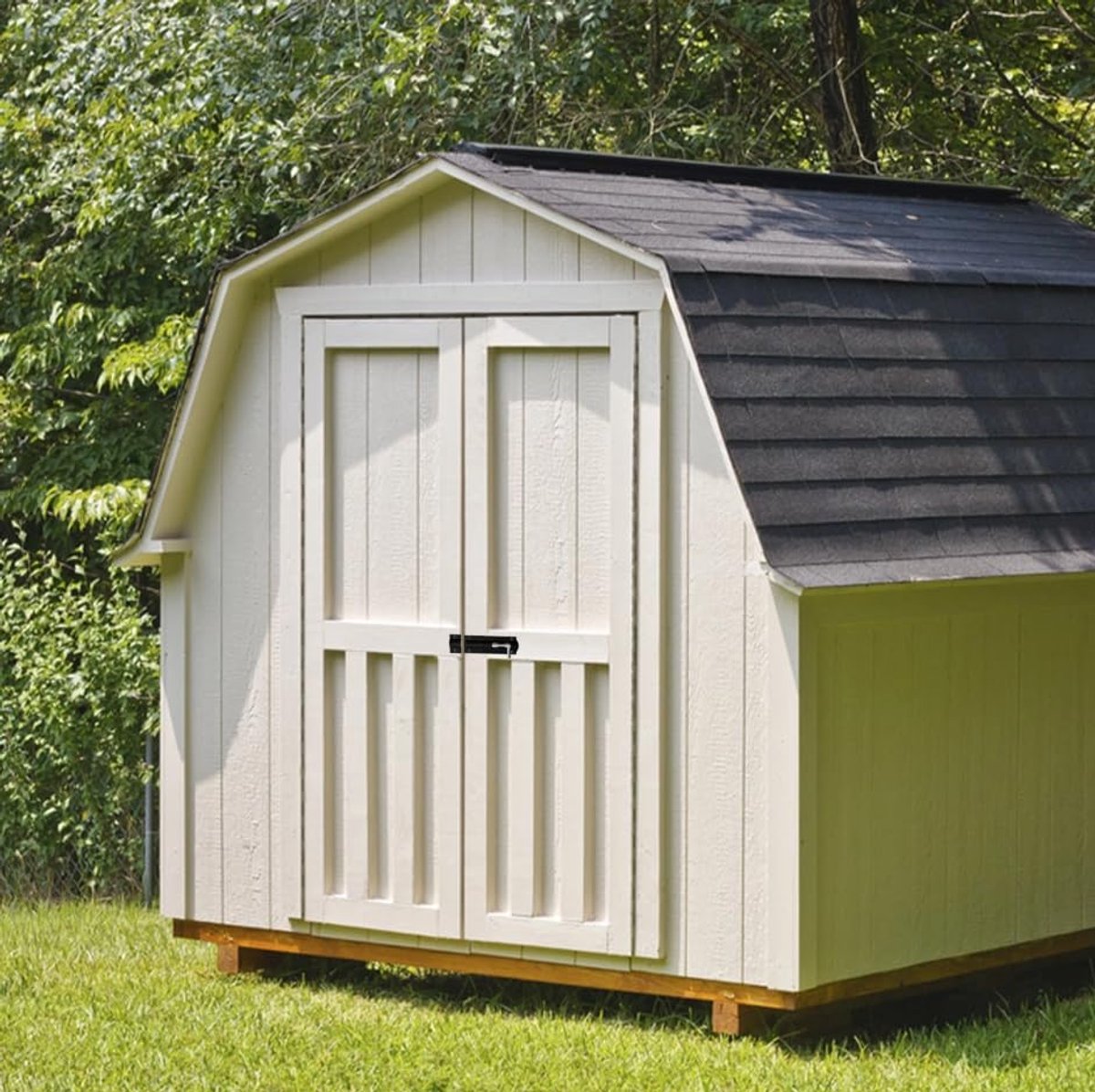 2X Grote Tuinpoort Schuur Schuifdeur 4" Torenbouten - Zwart