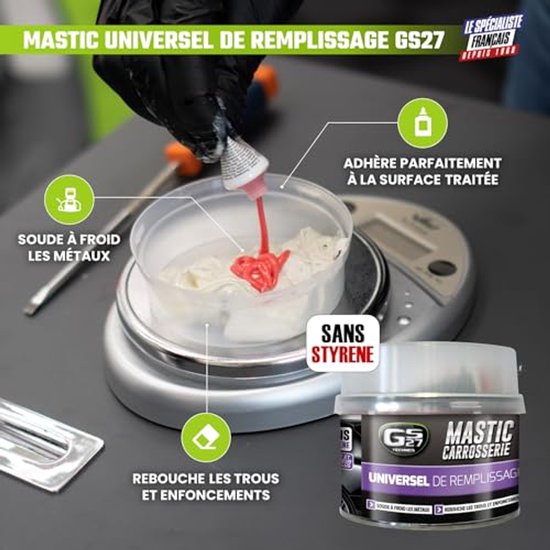 Universele vulkit voor carrosserie - Afdichtmiddel en Reparatieset 500g van Universele — afbeelding 2