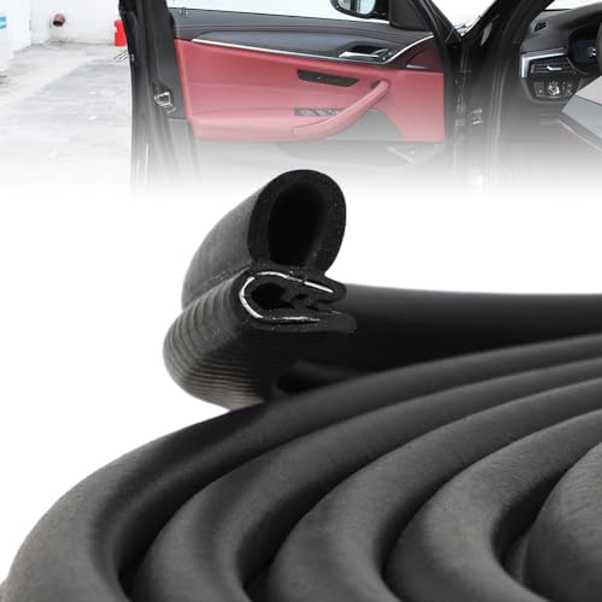 Universeel Deurafdichtingsprofiel 20 x 13 mm - EPDM Rubber Afdichting voor Auto's en Campers