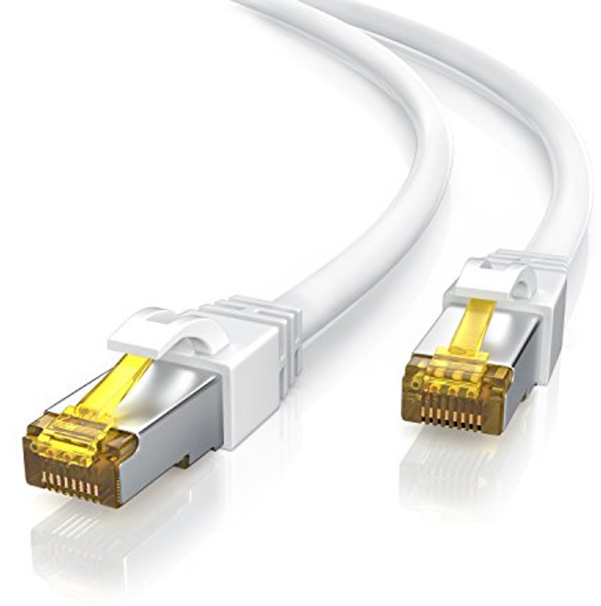 Image of 2m CAT 7 Netwerkkabel - Gigabit Ethernet LAN Kabel met 2 x RJ45 Stekkers - Tot 10 Gbit/s Snelheid - Ideaal voor Thuis en Kantoor
