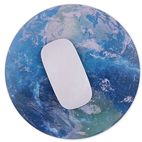 Cirkelvormige Muismat voor Gaming en Kantoor - Antislip Rubber Ondergrond — afbeelding 3