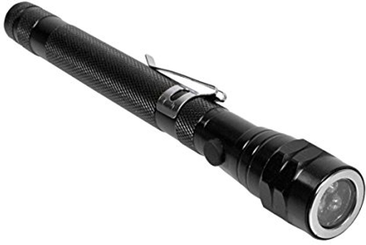 Telescopische Magnetische Flexibele Metalen Zaklamp met 3 LED's