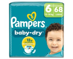 Pampers Luiers Baby Dry Maat 6 (13-18 kg) - 68 Stuks