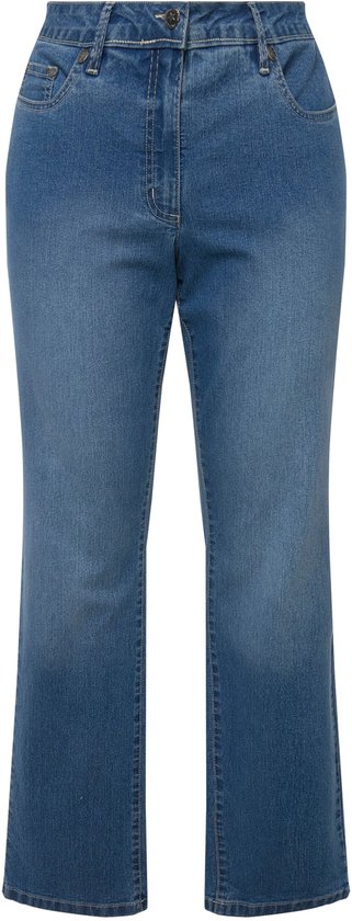 Klassieke lichtblauwe jeans met 5 zakken en een straight-fit pasvorm.