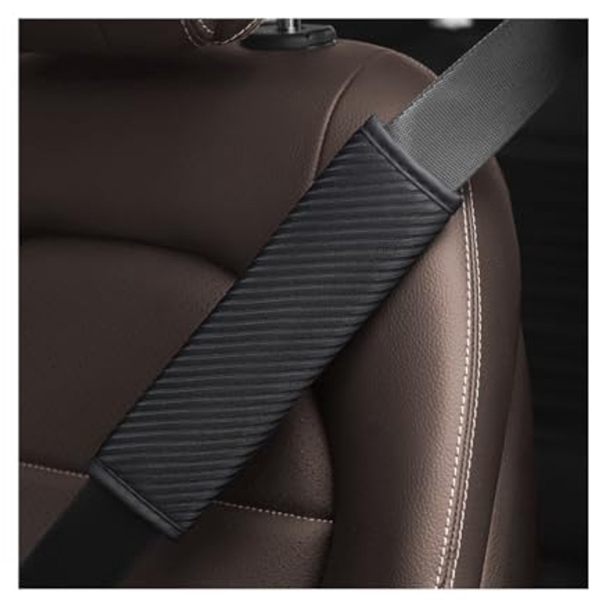Ademend Autogordelhoes voor Veiligheidsgordel - 2 Stuks Comfort Schouderharnaspads