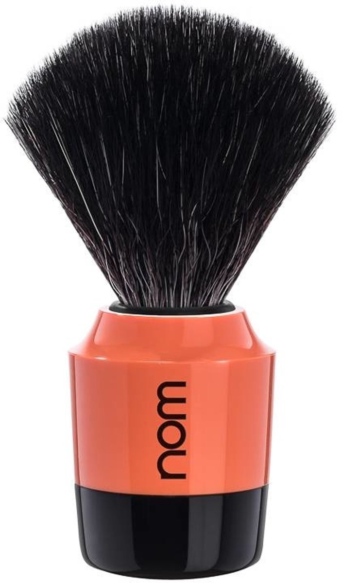 Nom -Scheerkwast -MARTEN21CO -Black Fibre® -Koraal/Zwart