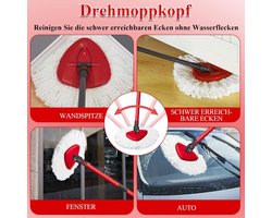 6 stuks - vervangende dweilen - geschikt voor Vileda O-Cedar Turbo 2 in 1 EasyWring & Clean geschikt voor dweilkoppen Vileda navulling