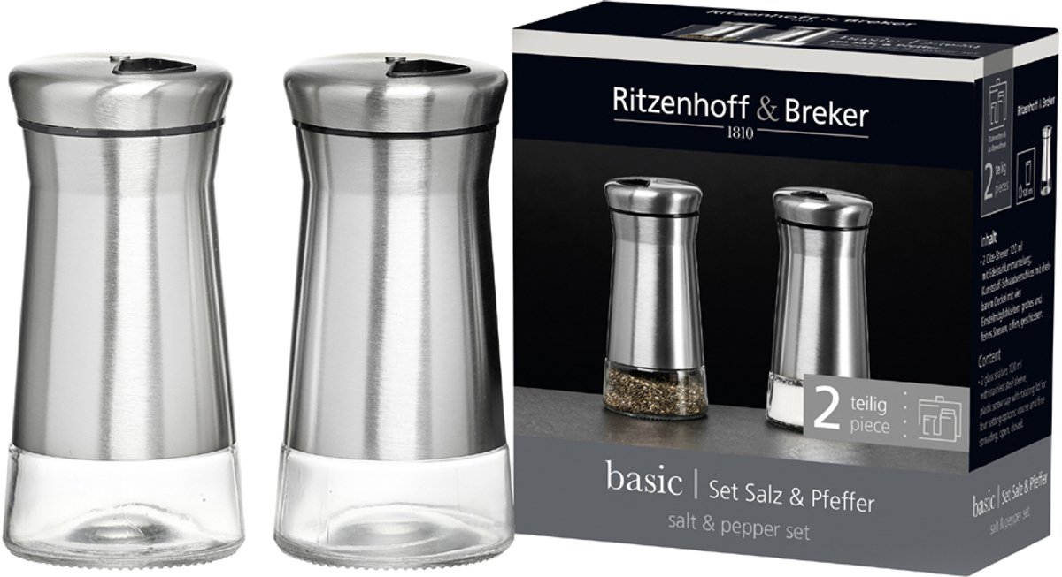 Peper en Zoutstel Ritzenhoff & Breker RVS