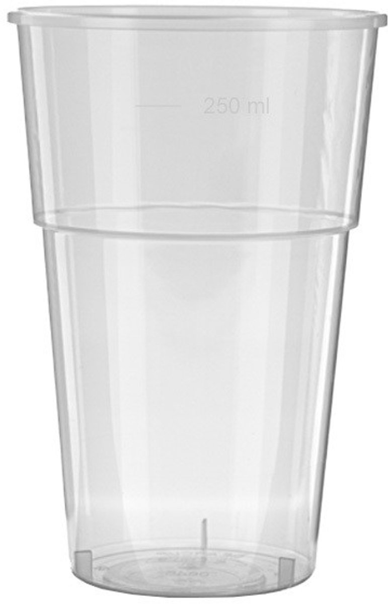 Herbruikbaar Herbruikbaar Bierglas Budget (PP) 250cc (300cc max) - 1.250 st/ds.
