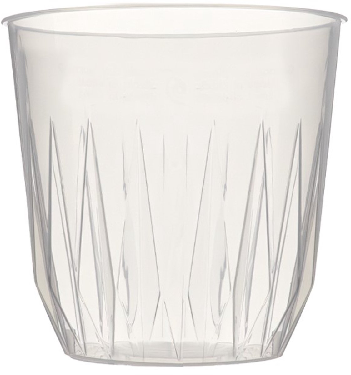 Herbruikbaar Wijnglas & Sapglas Diamond (PP) 220cc - 500 st/ds.