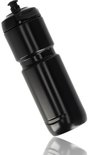 Gourde noire et légère de 800 ml, détaillée sur fond blanc.