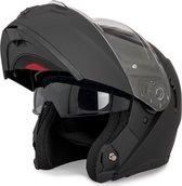 VINZ Pasco Motorhelm / Scooterhelm - Systeemhelm & Brommerhelm - ECE 22.06 Gekeurd - XS, S, M, L, XL & XXL - L