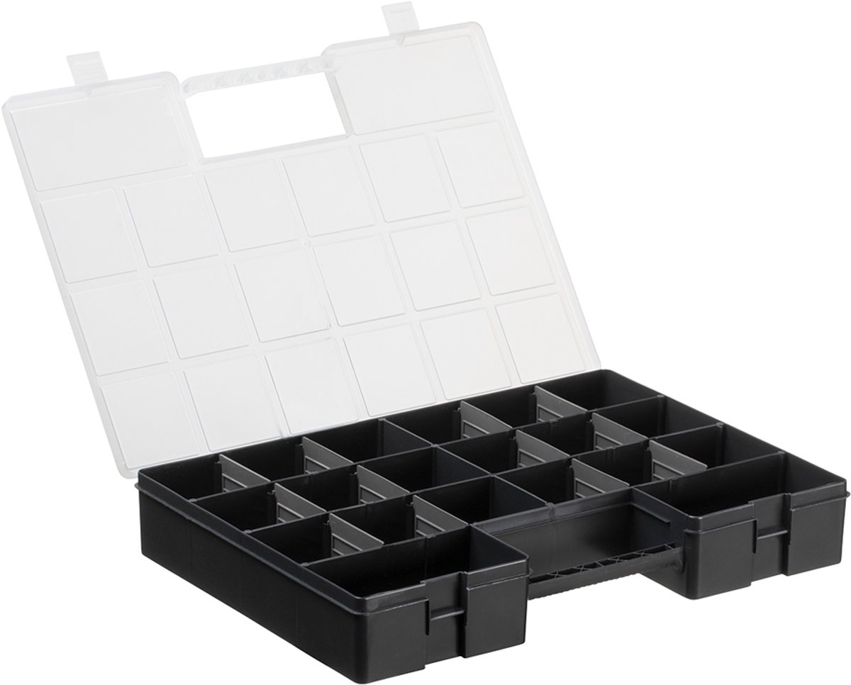 plast team LUXOR HOBBY BOX Sorteerdoos, zwart