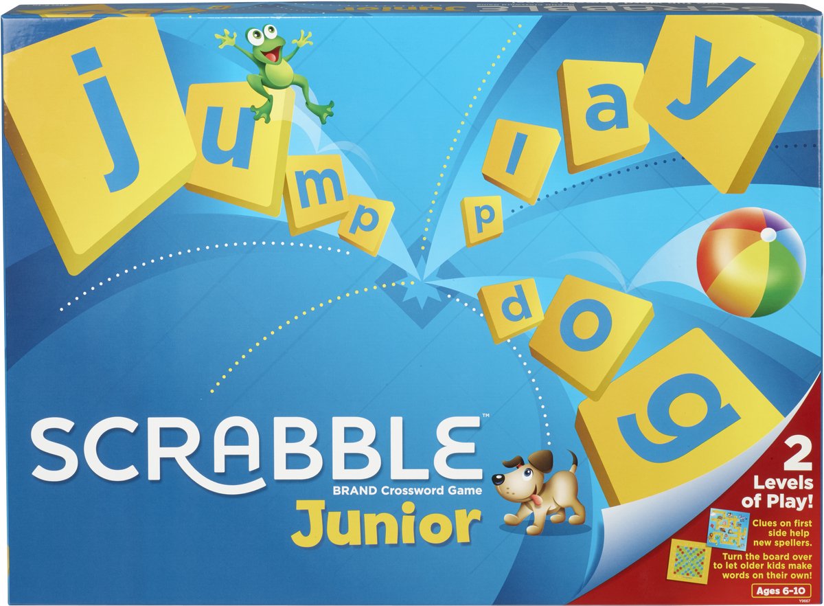 Mattel Games Scrabble Junior - Familie bordspel - Nederlandse editie — afbeelding 7