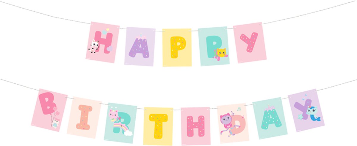 Gabby's Dolhouse Happy Birthday Letterslinger (1,8m)