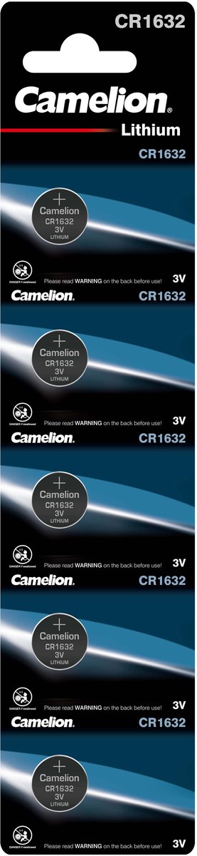 Camelion Lithium knoopcel CR1632, 3 Volt - 5 stuks