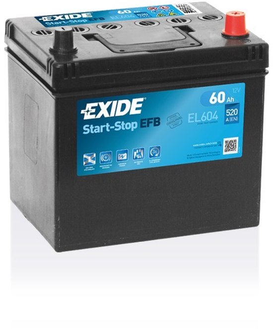 Exide Technologies EL604 Start-Stop 12V 60Ah EFB