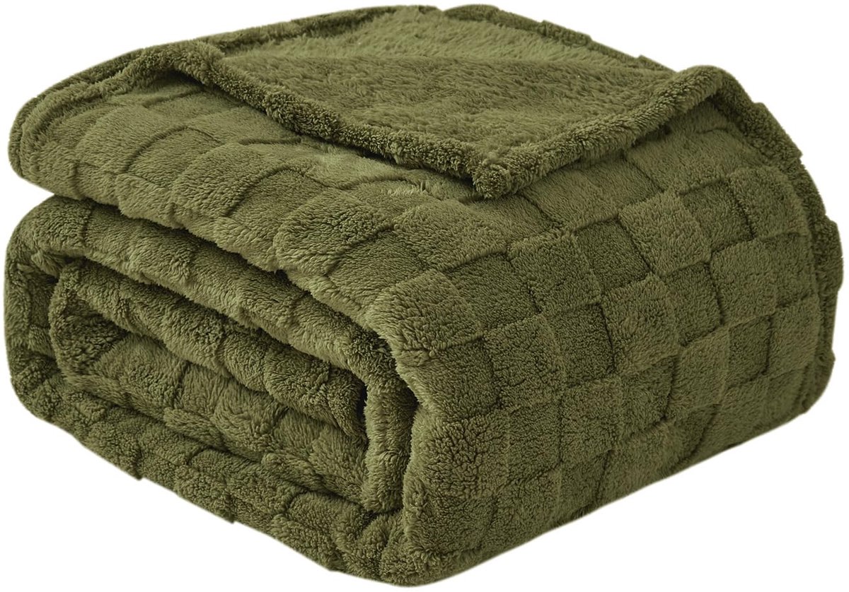Azomor® Zachte en comfortabele plaid voor elk seizoen in stijlvol ruitpatroon
