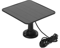 12W Zonnepaneel voor Arlo Pro 3 Pro 4 Ultra 2 Go 2 Camera, Video Deurbel Voeding voor Spotlight Camera Batterij met 3 meter Oplaadkabel, 360° Verstelbare Zonnebatterij, Zwart
