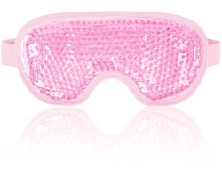 Gel oogmaskers - IJs Oogmasker - herbruikbare maskers voor koud of warm gebruik - hot & cold oogmasker - Verkoelend of verwarmend voor de ogen - roze