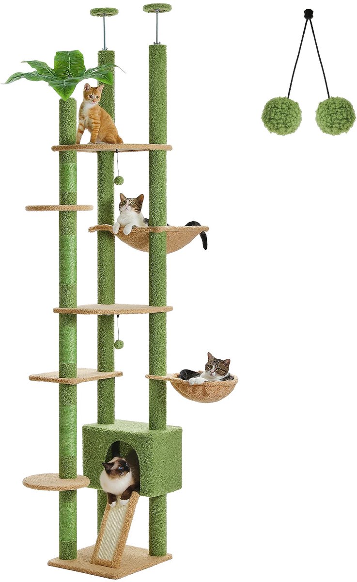 Cissé Katten Klim- & Speelboom – Floor-to-Ceiling Multi-Level