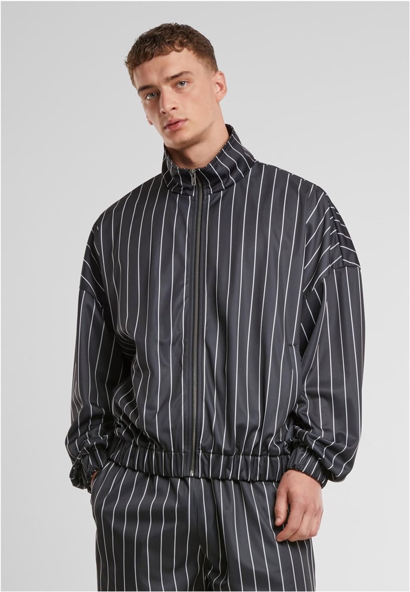 Urban Classics Pinstripe Trainings jacket Zwart