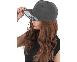 Flexfit - 110 Fitted Snapback darkgrey one size Snapback Pet - Grijs