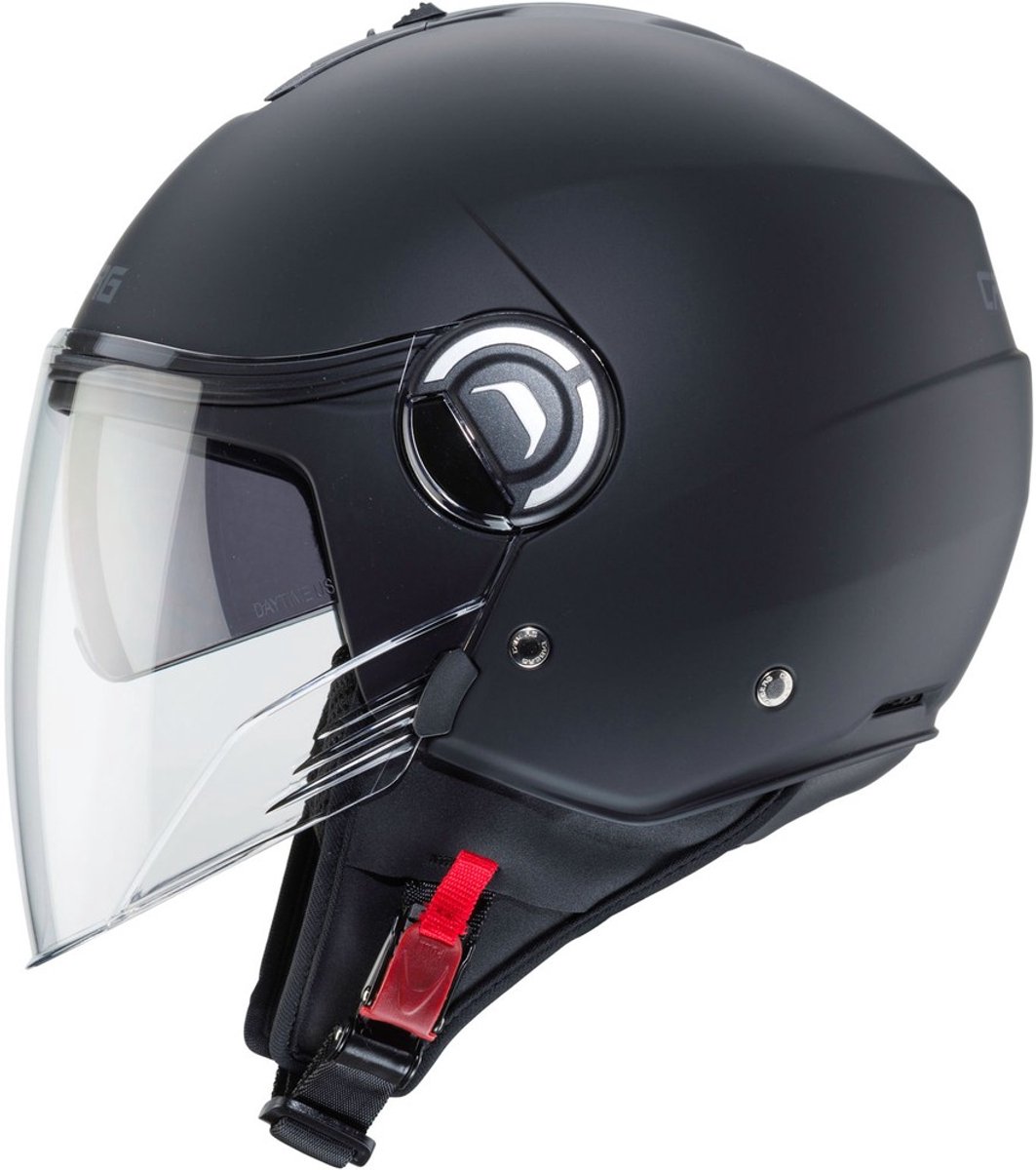 Caberg Riviera-X - Mat Zwarte Motor en Scooter Jethelm met ingebouwd zonnevizier - Maat S (55 t/m 56 cm hoofdomtrek) - ECE 22.06 Gekeurd – foto 7
