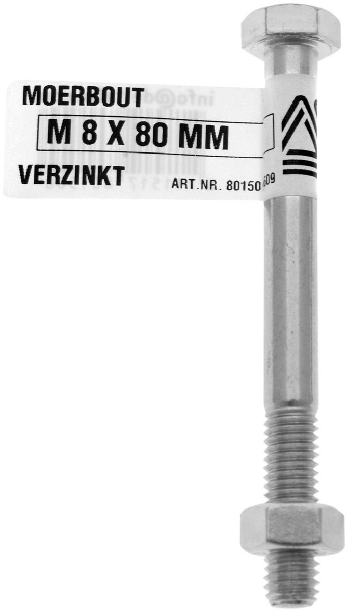 Deltafix - Moerbout m6x60 verz