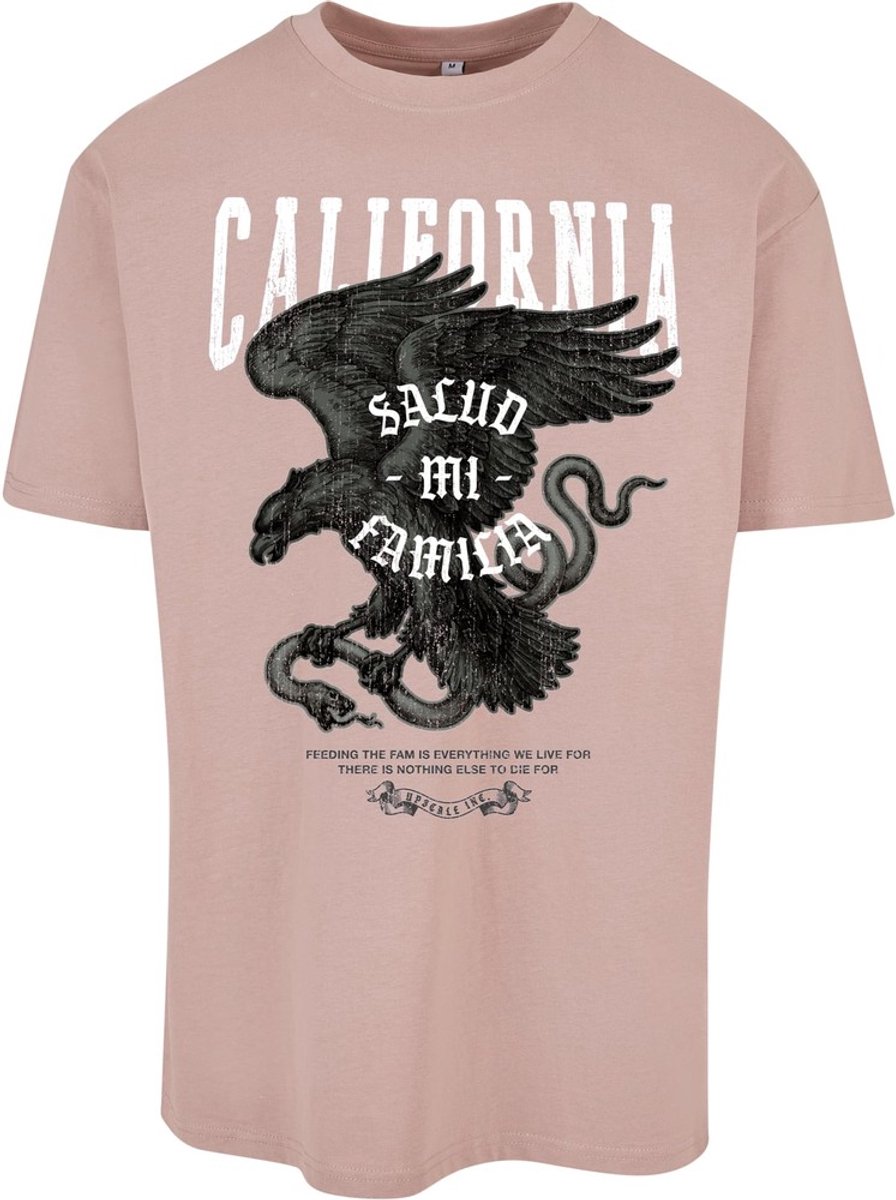 Mister Tee La Familia Oversize Heren T-shirt XS Roze