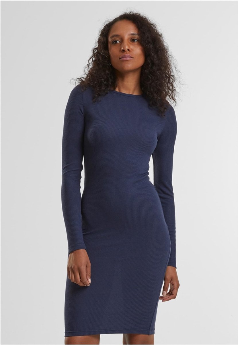 Urban Classics Rib Kokerjurk 3XL Donkerblauw