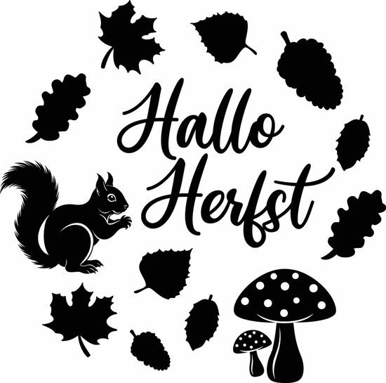 SILARLAIT Sticker Automne Fenêtre, Sticker Fenêtre pour Automne Amovible & Statique & Réutilisable, Double Face, Sticker Décoration pour Vitre Vitrine