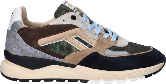 Floris van Bommel - DE TREENER 01.15 - Lage sneakersVrije tijdsschoenenPopulaire herenschoenenHeren sneakers - Kleur: Groen - Maat: 43.5