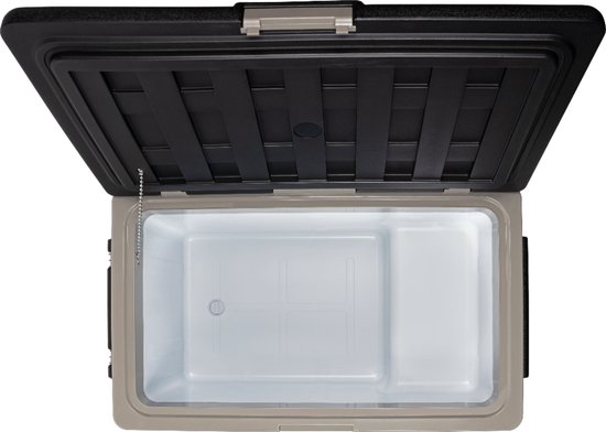 Steamy-E Single Zone Roller Elektrische Compressor Koelbox Op Wielen - Single Zone - 74 liter - 12V en 230V - Incl. uitneembare accu!- voor auto en camping - Zwart van Steamy — afbeelding 4