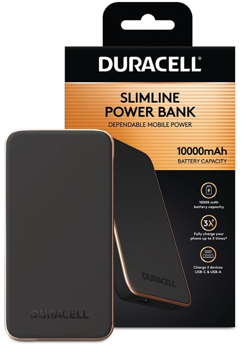 Duracell Charge Plus Powerbank 10.000mAh Snelladen USB-C - afbeelding 2