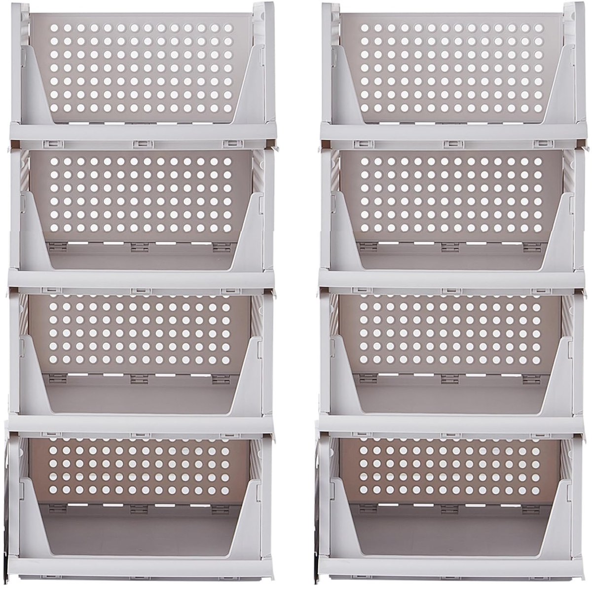 Kledingkast Organizer - Opvouwbaar en Stapelbaar - 8 Stuks